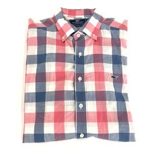 Vineyard Vines Slim Fit Whale Shirt checkered men’s button down shirt
